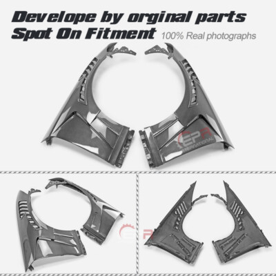 For RZ34 Fairlady Z Late (2022y-) EPA Design V2 Carbon Fiber Front Fender Pair