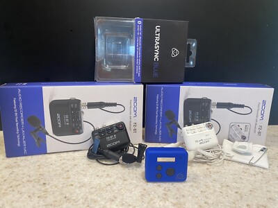 White zoom F2-BT, Black F2-BT, PLUS Atomos Ultra Sync Blue mic package bundle!!!