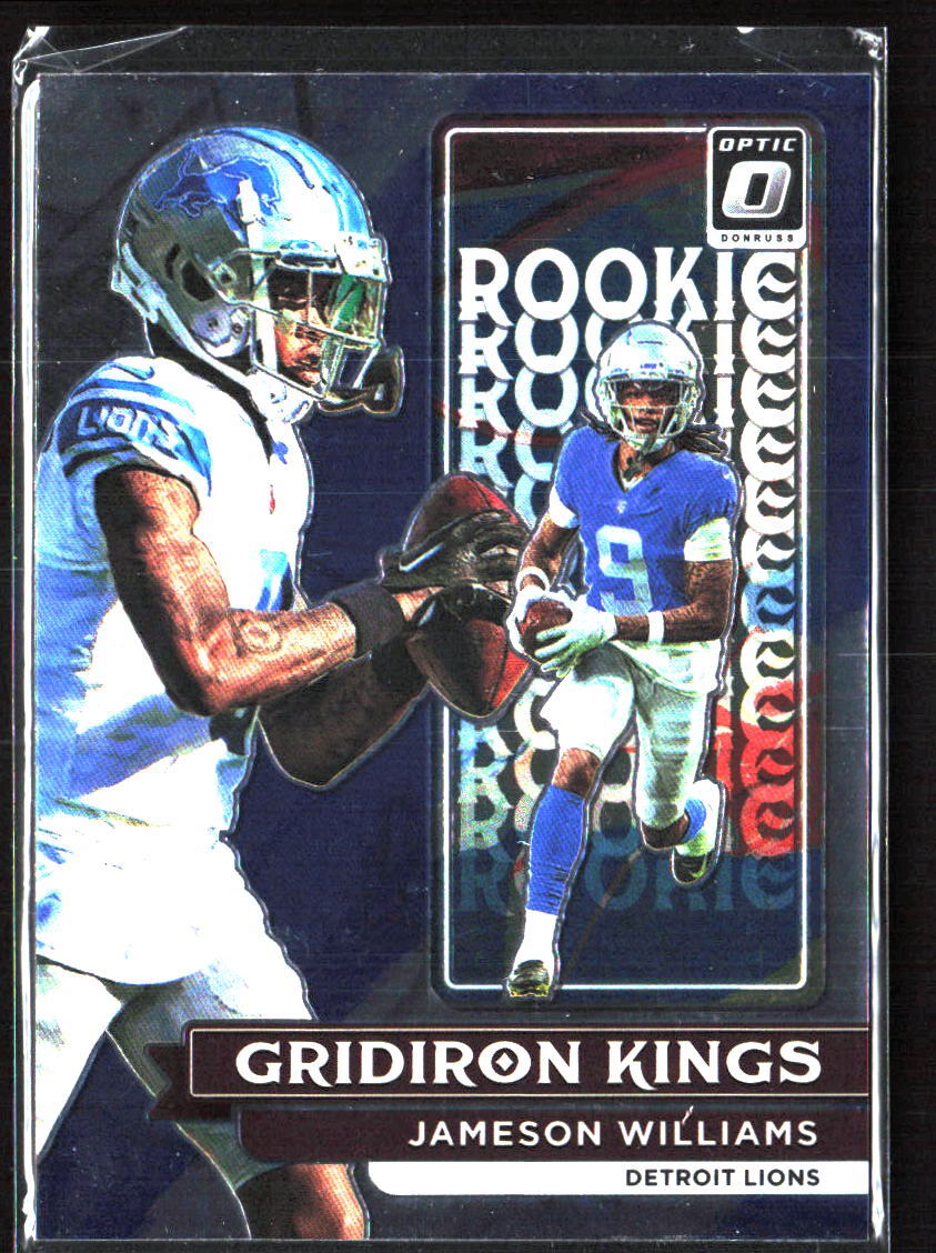 2022 Donruss Optic #RGK-7 Jameson Williams Rookie Gridiron Kings