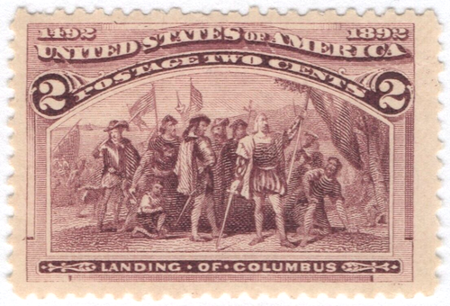 US Sc# 231 *MINT OG NH* { JUMBO -XF- LANDING OF COLUMBUS } 2c COLUMBIAN OF 1893 - Picture 3 of 4