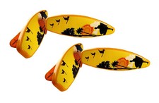 2 Pack Yellow Surfboard Style Beach Towel Clips