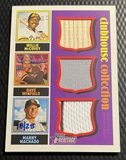 2025 San Diego Padres 18/25 Topps Heritage Clubhouse Collection Triple Relic