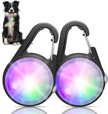Dog Collar Light, 4 Modes Dog Lights for Night Walking, Rechargeable LED Pet Col