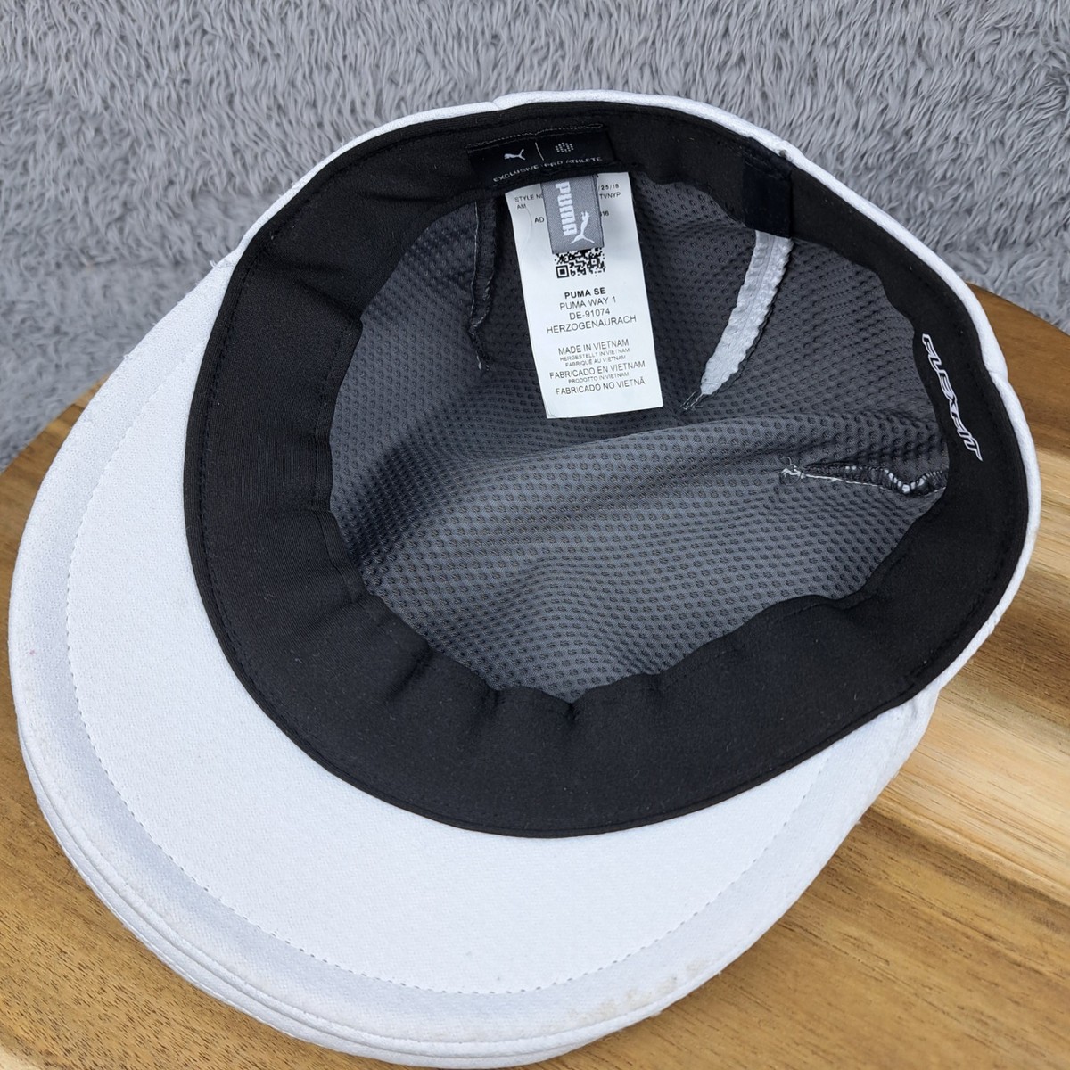 Puma Cobra Hat Cap Newsboy White S/M Bryson DeChambeau Tour Driver
