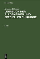 Lehrbuch Der Allgemeinen Chirurgie Hermann Tillmanns