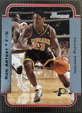 2003-04 Topps Bowman Ron Artest #37 Indiana Pacers Card!