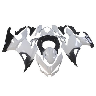 Bodywork Fairing Kit For Kawasaki Ninja 400 2018-2023 ABS Fairings White Black