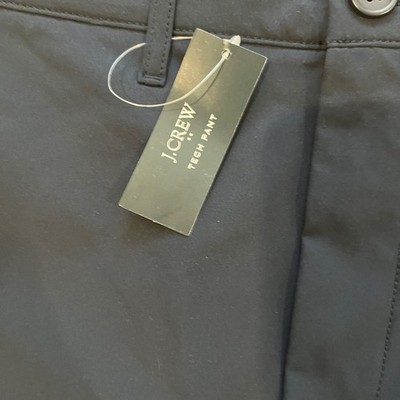J.Crew Flex Straight Tech Pant Mens 31x30 Navy Blue CG391 New | eBay