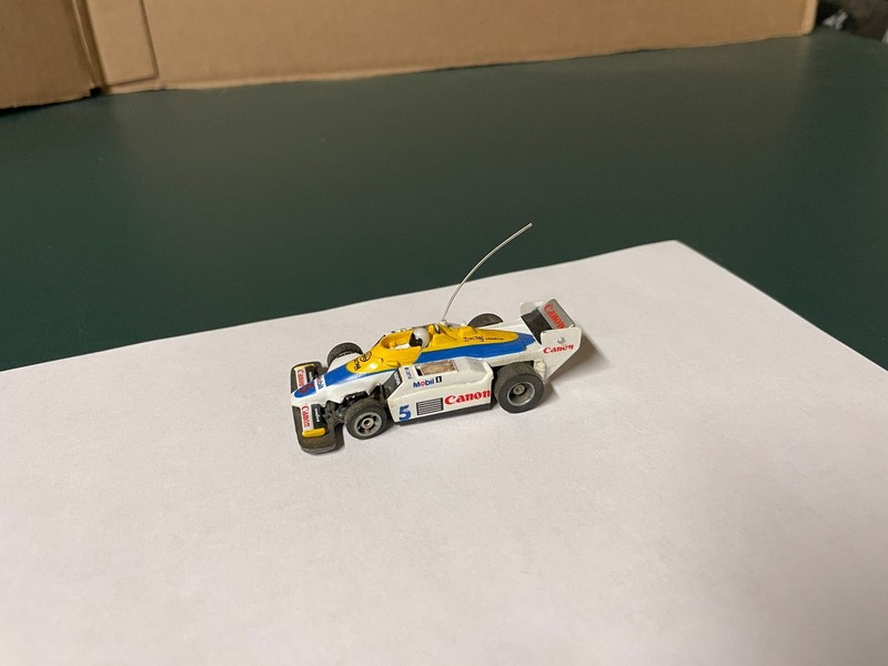Vintage HO Tyco #5 Canon Indy Car nice