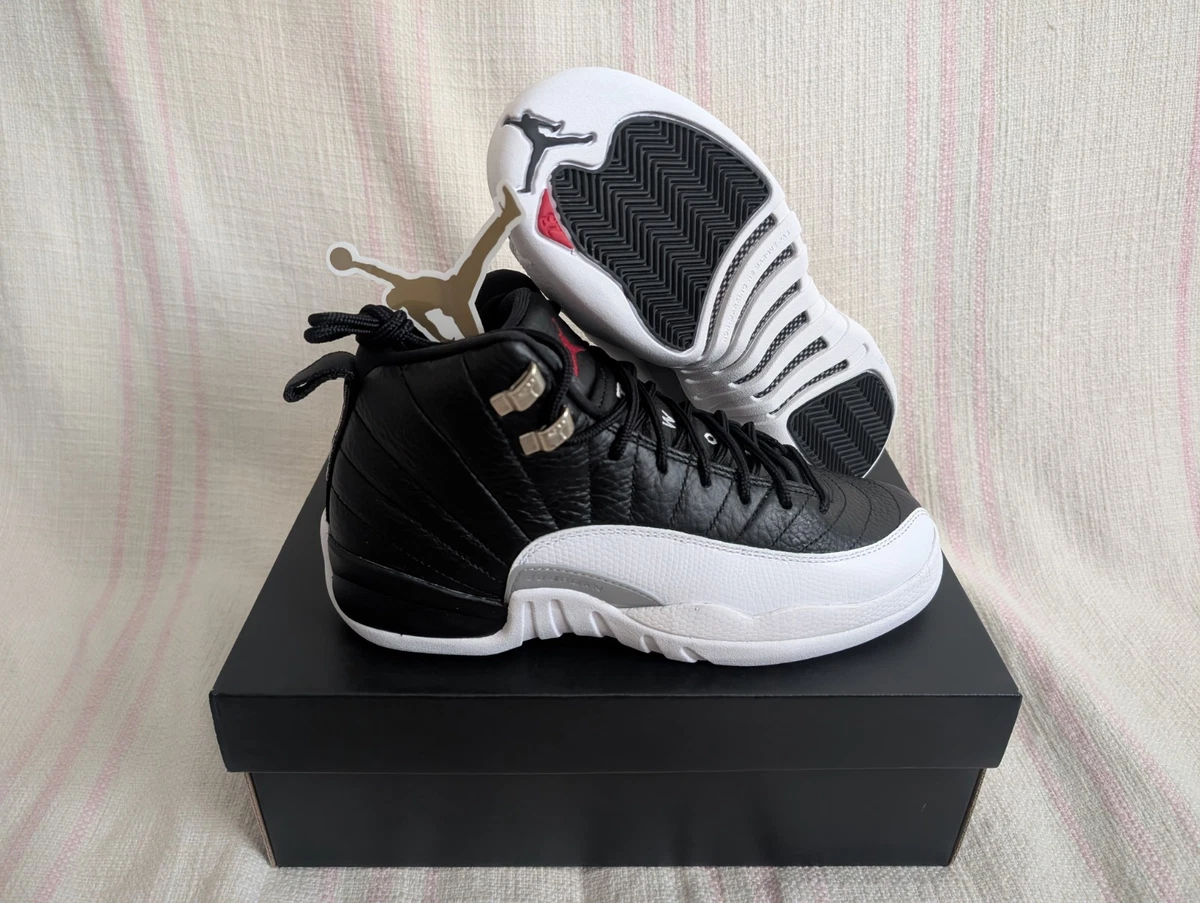 Jordan XII Retro GS Black W for sale | eBay UK
