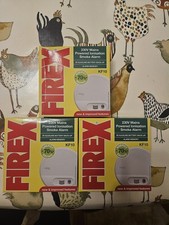 3 Kidde KF10 Firex 4973 Optische Netz Rauchmelder 9V Alkaline Batterie