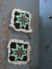 Two Matching Antique  Pennsylvania Amish Handmade Fabric Pincushions Sewing — photo 5