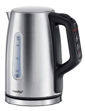 COMFEE' Stainless Steel Electric Kettle, 1.8 Quarts, Silver Digital