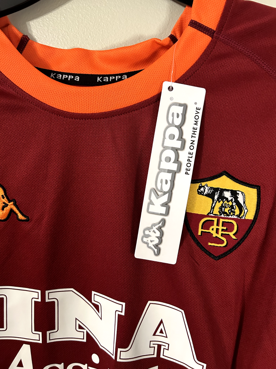 AS Roma Totti #10 VTG 2000/01 Kappa Home Jersey Football Soccer