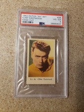 📀1962 Dutch Gum Ex Set Clint Eastwood  PSA 4 VG-EX  "HAND CUT"