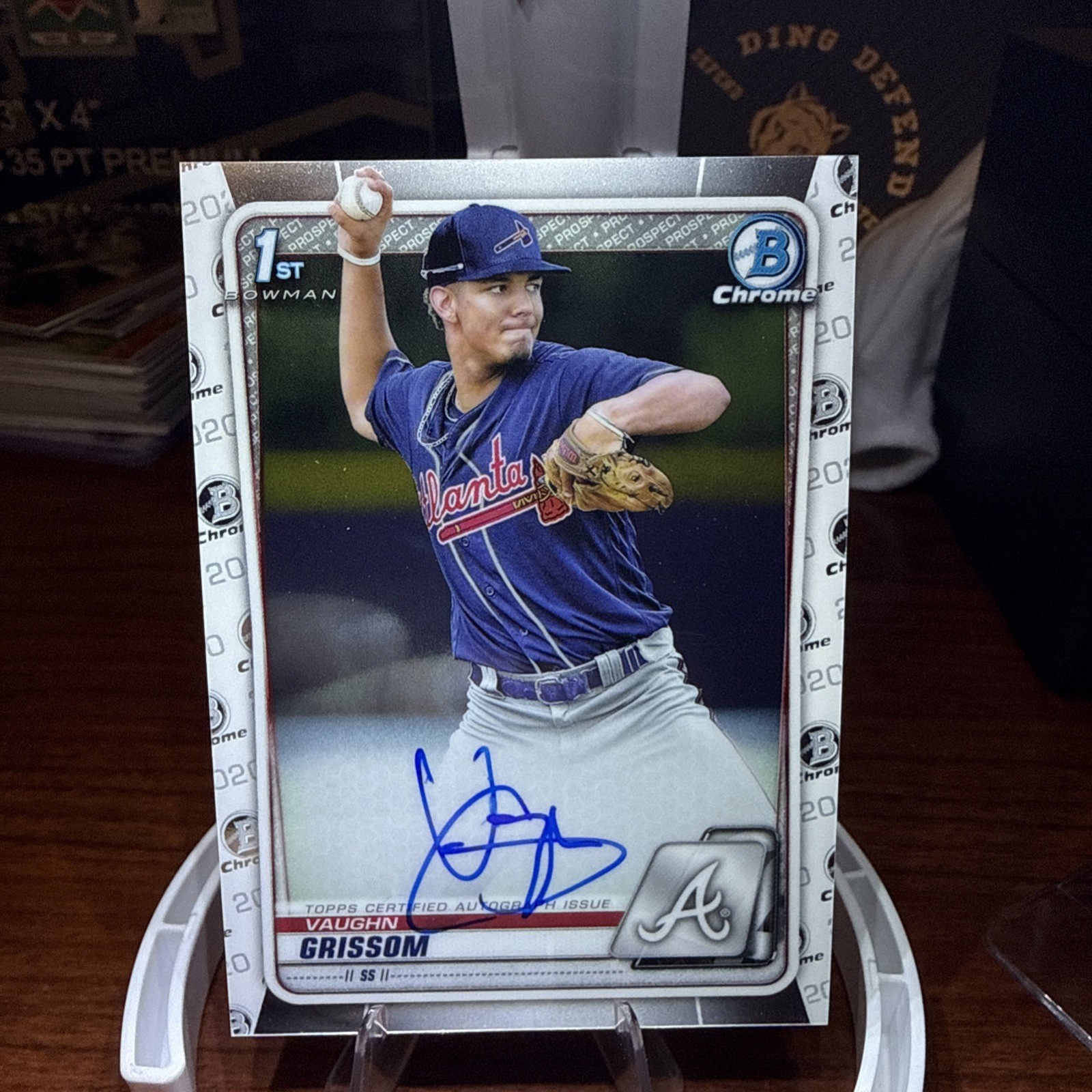 2020 Bowman Chrome - Prospect Autographs Vaughn Grissom #CPA-VG (AU, RC)