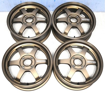 JDM RAYS VOLK RACING TE37 KCR forging 4wheels 15x5+45 4x100 Hub65 Bronze