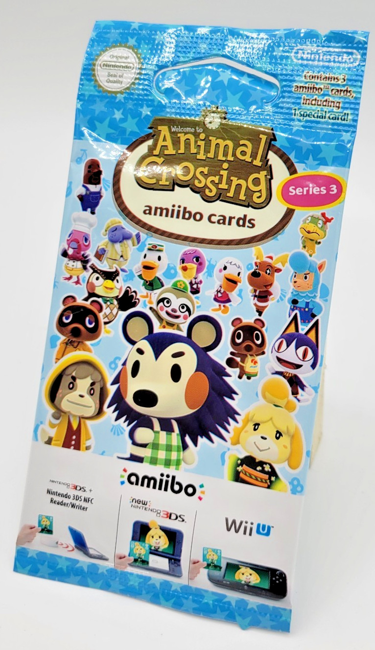 Nintendo Animal Crossing Amiibo Series 3 Character Card Pack  - AUS IMPORT