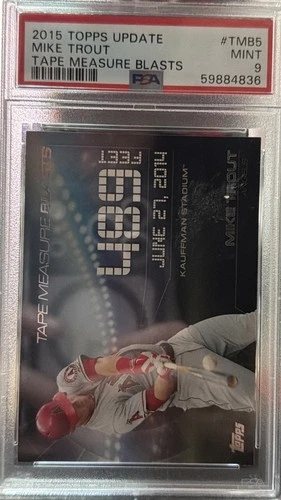 2015 Topps Update Series - Tapemeasure Blasts Mike Trout #TMB-5