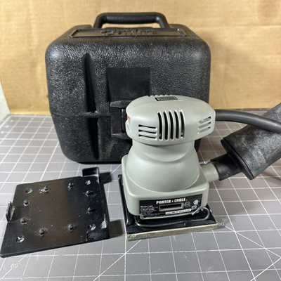 #ad Porter Cable Model 340 1 4 Sheet Finishing Sander Hard Case Filter Made in USA $49.98