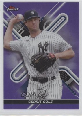 2022 Topps Finest Purple Refractor 14/250 Gerrit Cole #75 05ks