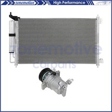 For 2009-10 Nissan Cube 07-12 Nissan Versa AC Condenser & Compressor Cooling Kit