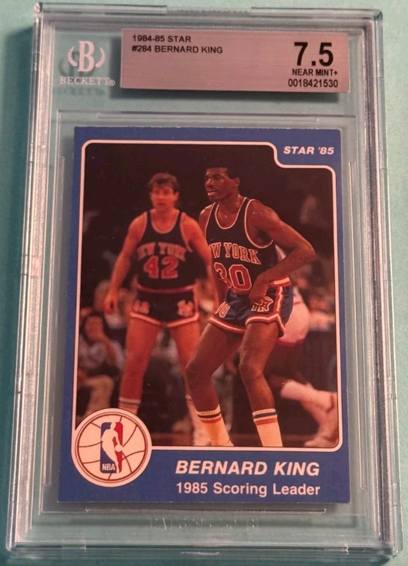 1984 Star #284 Bernard King "1985 Scoring Leader" BGS 7.5 Knicks HOF