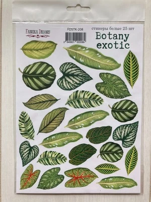 Tropical Leaves Laptop Stickers Palm Botanical Scrapbook Sticker Planner Craft - Image 1 of 2