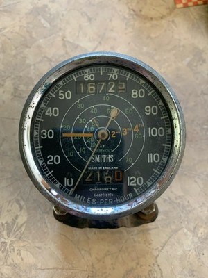 BRITISH MOTORCYCLE SMITHS CHRONOMETRIC SPEEDOMETER MODEL S.467/107/N 1952-59
