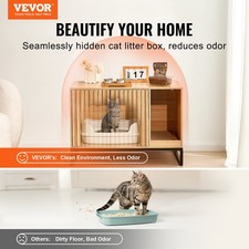 New Cat Litter Box Enclosure, Hidden Litter Box Furniture, Wooden Cat Washroom