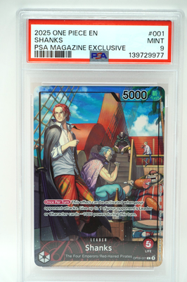 ワンピース カードゲーム 2025 ONE PIECE EN Shanks #001 PSA 10 2025