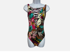 Bleu Rod Beattie Women One-Piece Lace Down Over The Shoulder Multiple Sz