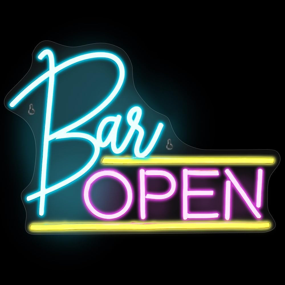 Luce Insegna Neon LED Bar Open 5V USB - Basso Consumo e Alta Resa