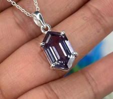 10 MM Natural Alexandrite Color Change Fancy Gemstone Ring 925 Silver Jewelry
