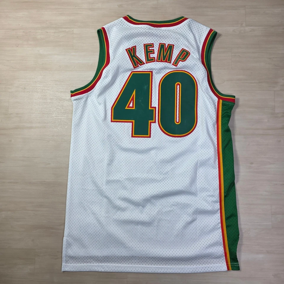 Camiseta deportiva vintage Nike Shawn Kemp Seattle Supersonics Sonics #40 talla grande nueva Foto 2 de 4