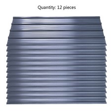 12x Garage Roof Sheets Galvanized Corrugated Roofing 0.23mm Cladding Anthracite