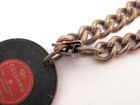 VTG Columbia Records Brass ADV Charm Bracelet Wrap Your Troubles in Dreams FOB — photo 6