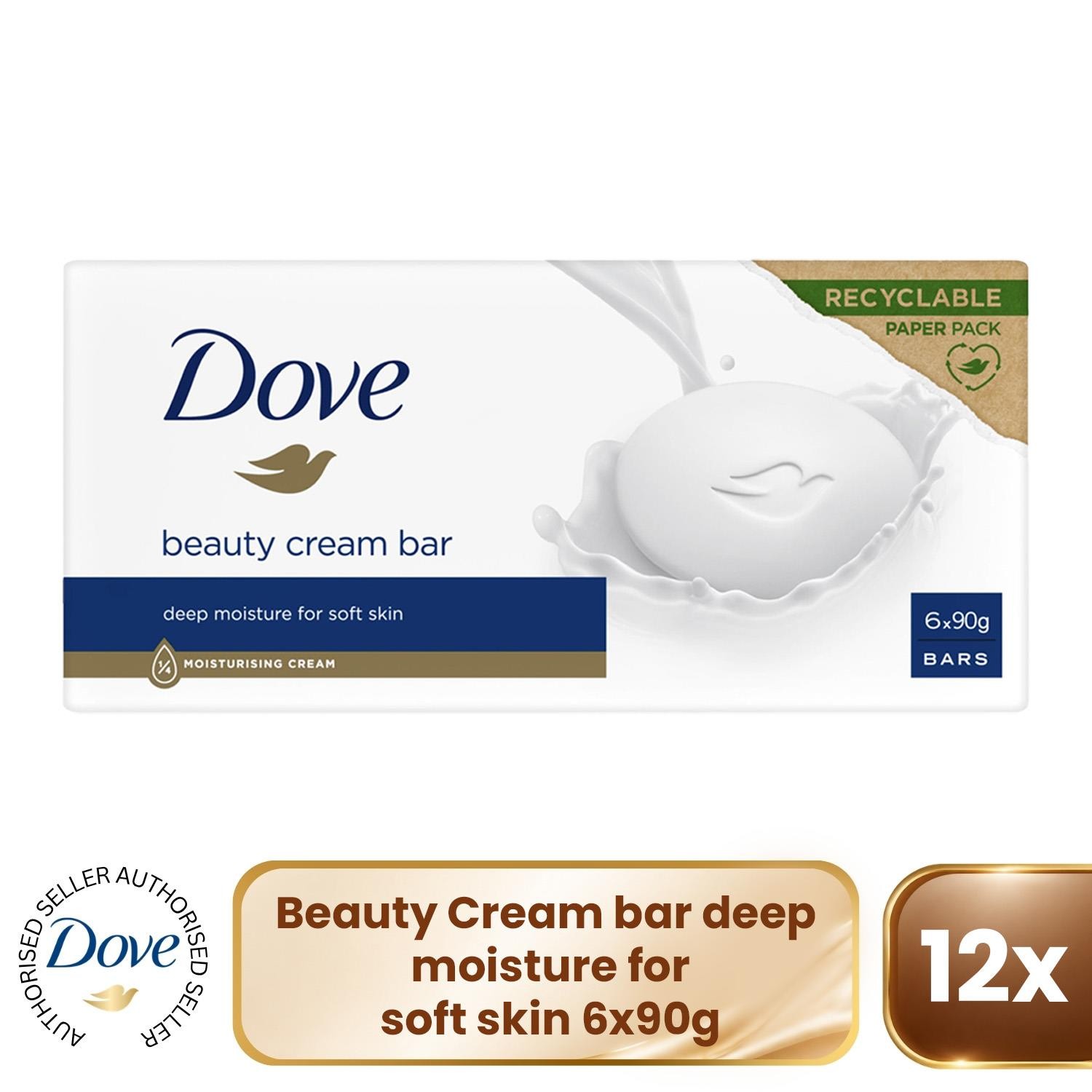 12x DOVE ORIGINAL BEAUTY CREAM SOAP BARS 12x 90g - Image 11