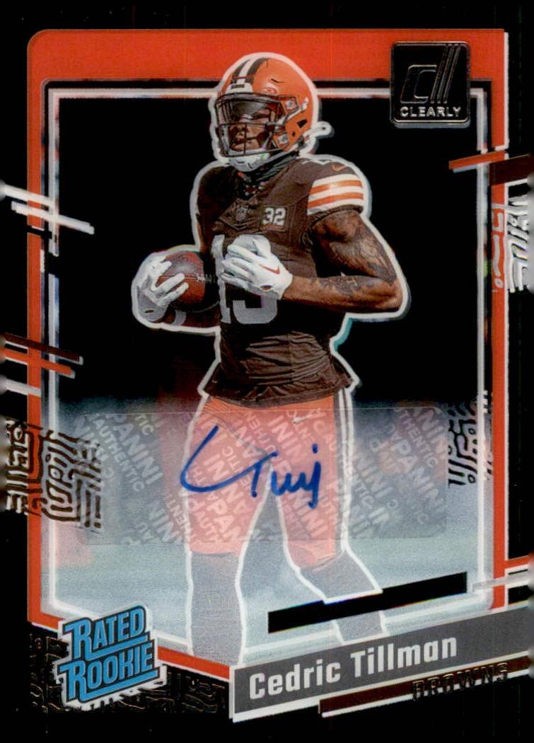 Cedric Tillman Panini Clearly Donruss #54 Base