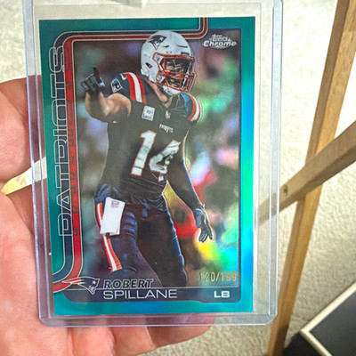 Topps 2024 Chrome Robert Spillane New England Patriots RC #181 /199