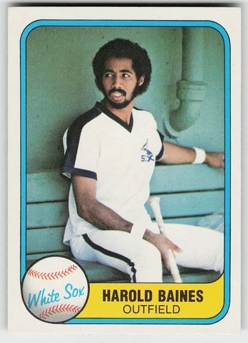 1981 Fleer #346 Harold Baines BASEBALL Chicago White Sox
