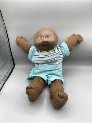 Cabbage Patch Kids Doll Vintage 1978 1982 Black African American Boy Bald Flaws