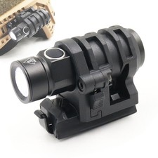 Tactical Helmet ARC Rail Light LED Mini Military Helmet Flashlight ... Fast Ship