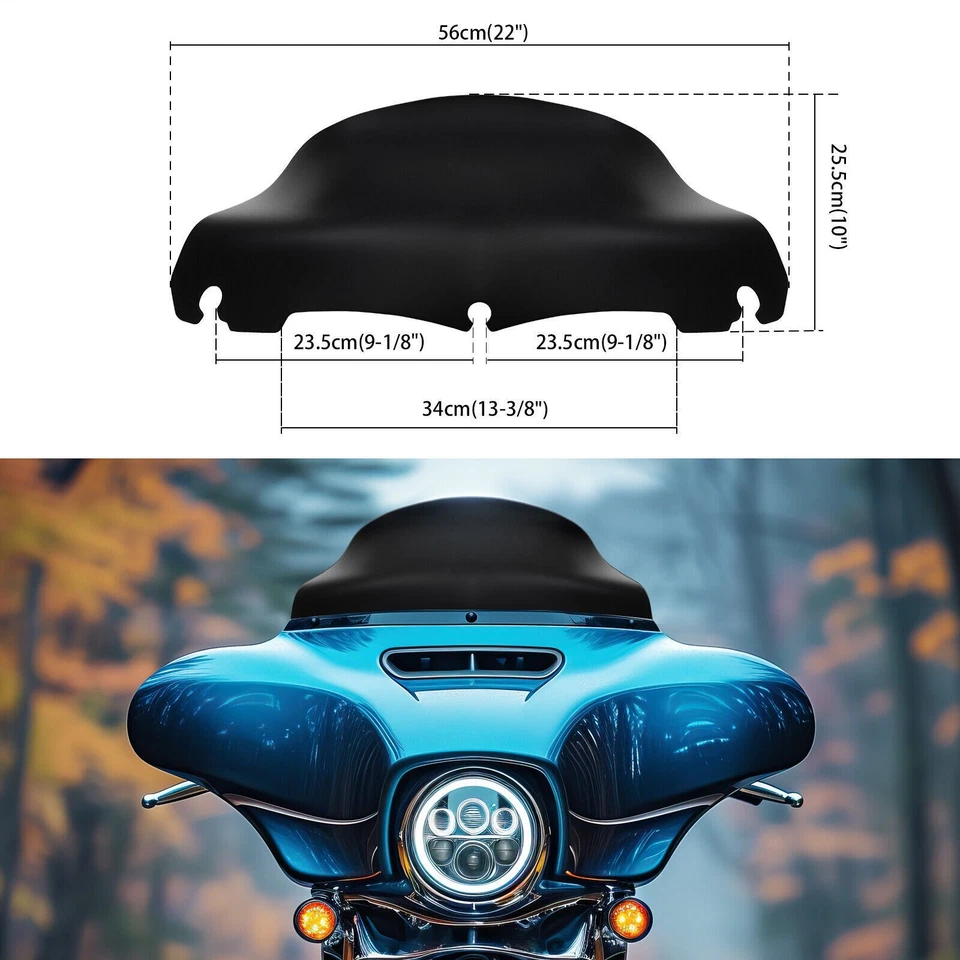 Parabrisas de 4" -7" -9" para Harley Ultra Limited FLHTK FLHTKL FLHTKSE Foto 4 de 4