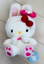 Sanrio Hello Kitty Plush Toy Hokkaido Limited Edition Snow Rabbit with Tag Vinta