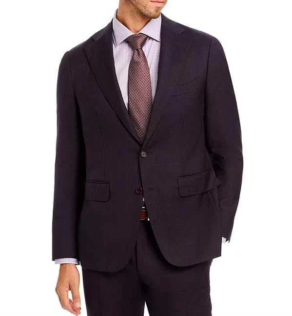 Traje ajustado Canali Capri tonal a cuadros talla 54 R - 44 R para hombre nuevo imperfecto $2395 Foto 2 de 4