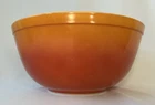 Vintage Pyrex Flameglo 403 Red Orange Ombre 8 3/4 Mixing Bowl 2 1/2 Qt