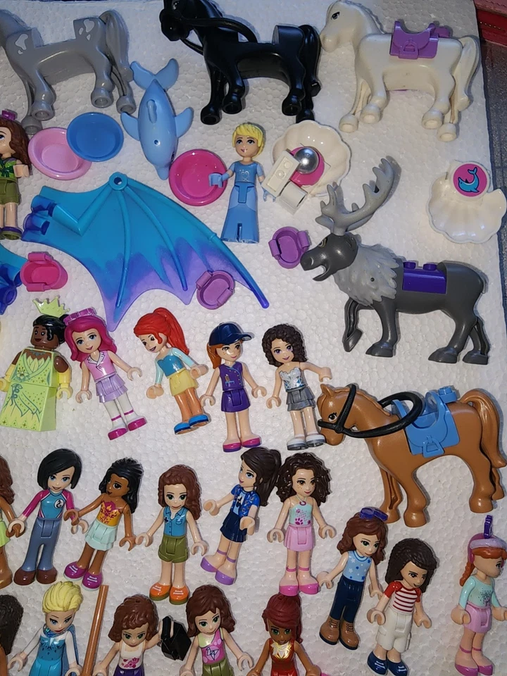 Lego Friends  and disney Minifigures  Lot  +Accessories + animals.  - Image 4 of 4