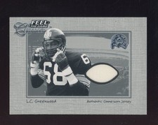 2000 Fleer Greats of the Game LC Greenwood Steelers GU Worn Patch