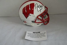 Ron Dayne Signed Wisconsin Riddell Speed Mini Helmet 99 Heisman - TRI STAR COA